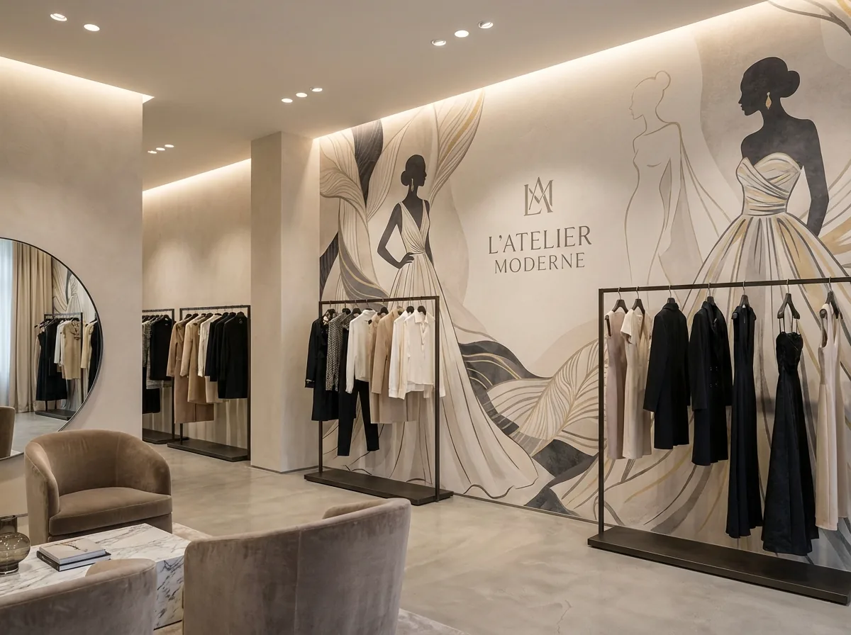 Retail wall print